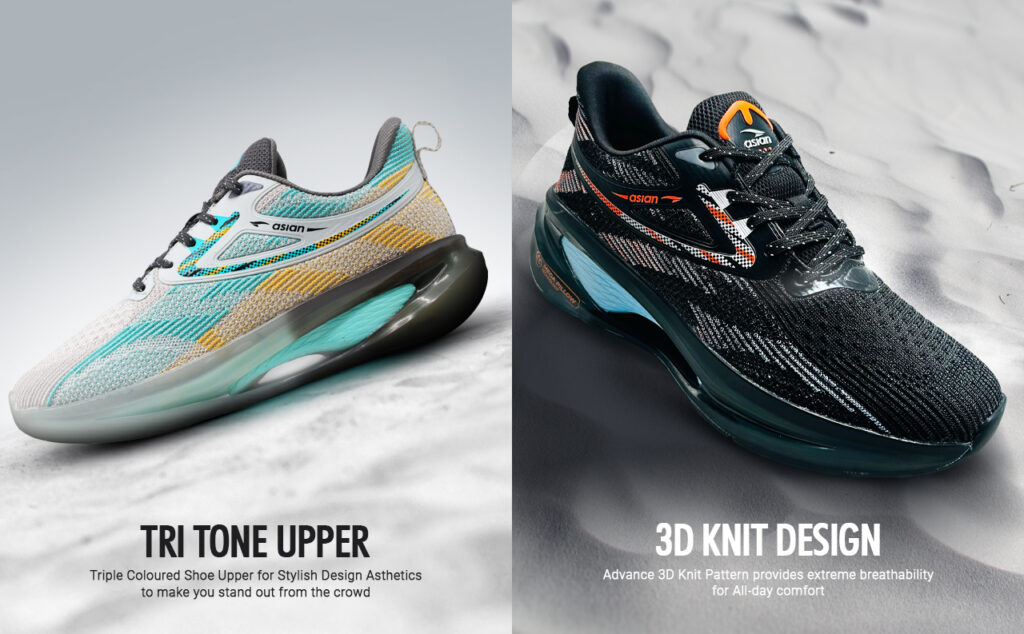 Breathable badminton shoes.